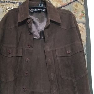 Fine Suede Shirt Jacket